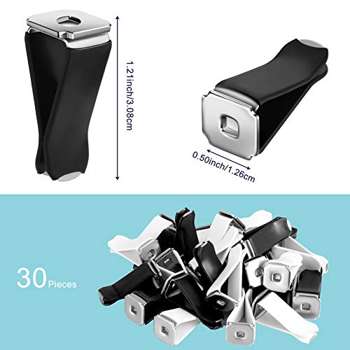 30 Pieces Square Head Car Air Vent Clips Auto Air Condition Clips Car Outlet Perfume Clips Decorative Air Freshener Clips For Car Air Vent Decoration, Black And White #TOP1