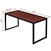 SHW 55-Inch Commercial-Grade Office Computer Desk, Cherry