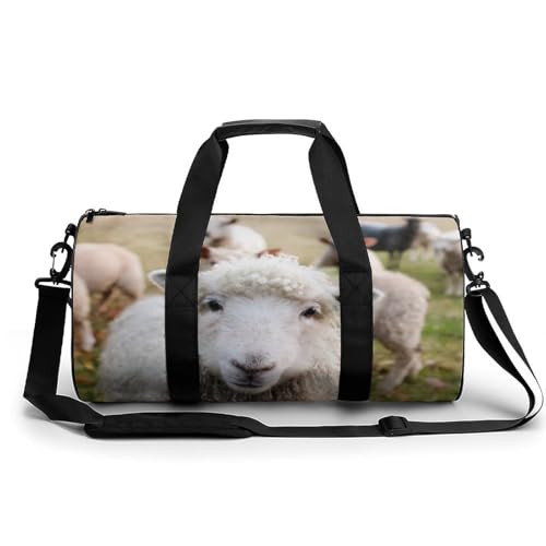 Duffel bag Mouton Mignon sac de sport compact de dimensions 45x23x23cm