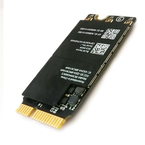 Bluetooth 4.0 Dual-Band Network Card,2.4G/5Ghz Gigabit WiFi Airport Wireless Network Card BCM94360CS BCM94360CSAX Replacement for MacBook Pro 13