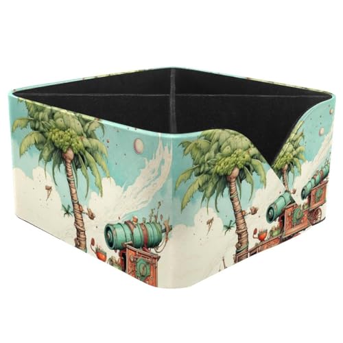 Large Capacity Pen Holder Cartoon Date Palm Crackers Pencil Cup - Cute and Aesthetic Desk Organizer for Office and School Supplies