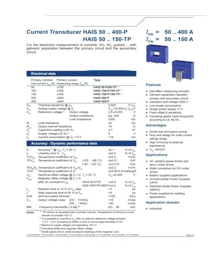 Transformateur de courant HAIS200-P 200A, la précision open loop supérieure - 4
