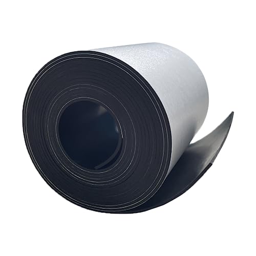 Salimhib Solid Rubber Sheet with Adhesive 1/16 (.062)' Thick X 4' Wide X 10'Long, Solid Rubber...