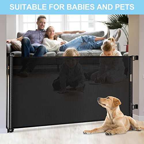 120-Inch-Extra-Wide-Baby-Gate-for-Large-Opening-Retractable-Baby-Gates-for-Doorway-Extra-Long-Dog-Gate-for-The-House-Outdoor-Adjustable-Large-Pet-Gates-for-Dogs-Indoor-Mesh-Child-Gate