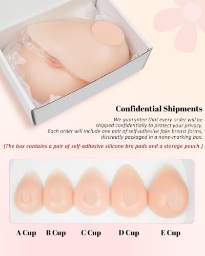 Image of KUMIHO Fake Boobs Silicone Breast Forms for Crossdressers Transgender Cosplay Silicone Breast Female Mastectomy Prosthesis