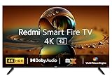 Redmi Xiaomi 108 cm (43 inches) 4K Ultra HD Smart LED Fire TV L43R8-FVIN (Black)