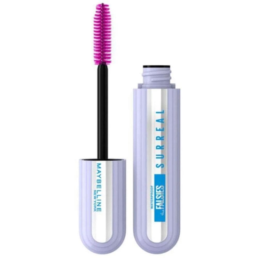 Maybelline New York, The Falsies Surreal Waterproof, Máscara de pestañas efecto extensiones, Longitud y Volumen, Resistente al agua, Negro, 10 mL