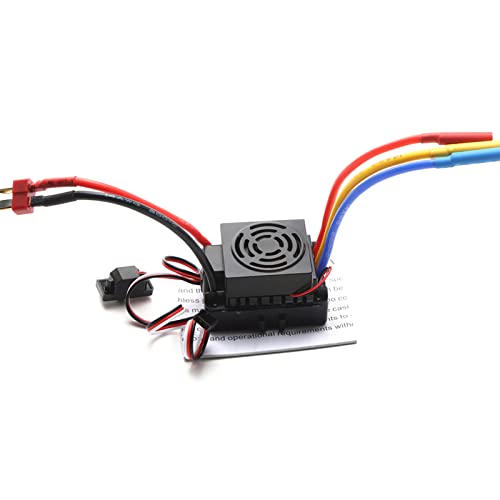 Hylukon 60A Brushless ESC Electronic Speed Controller T Plug 5.8V 3A BEC for 1/10 RC Car
