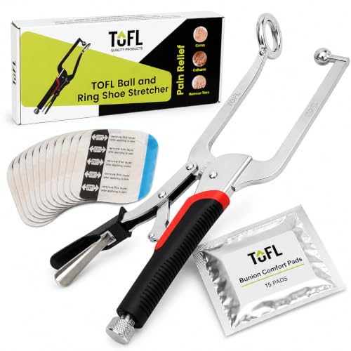 Image of TOFL Ball & Ring Shoe Stretcher, Bunion Pads & 4 oz Shoe Stretch Spray