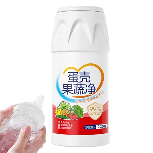 Natural Veggie Wash - Limpiador de frutas y verduras de 220 g para eliminar cera y suciedad | Lavado de productos de cocina y camping