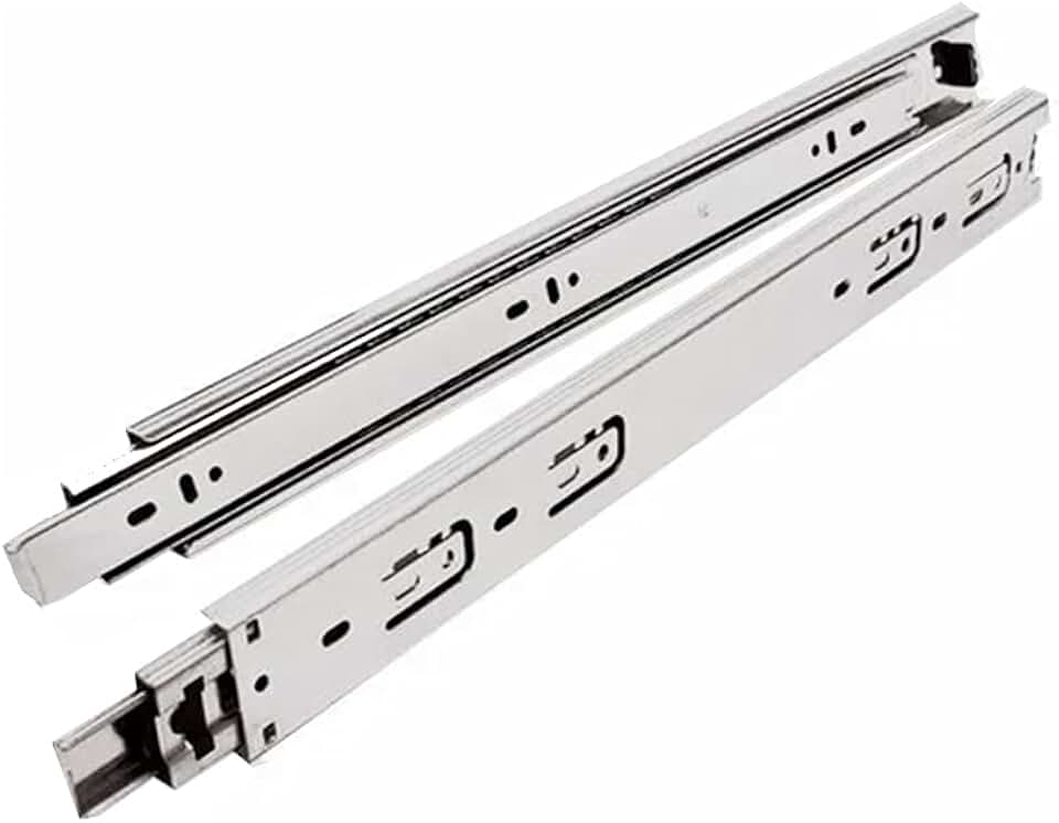 Corrediça Telescópica para Gaveta 35cm Zincada com 2 Unidades Rayco