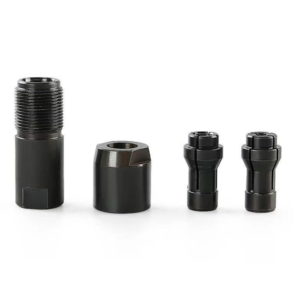 Turodeuo 3/6mm Angle Grinder Modified Adapter to Straight Grinder Chuck for 100-Type Angle Grinder M10 Thread Grinding Cutter