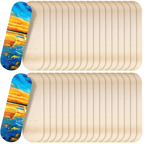 Meooeck Blank Skateboard Wooden Decks Bulk Beginner Kid Mini Maple Skateboard 17...