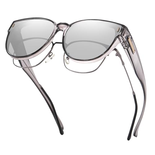 Image of HAOLOTA Fit Over Glasses Sunglasses for Women Polarized