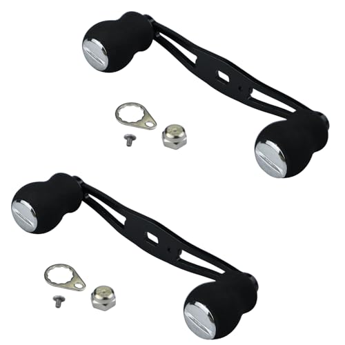Bntyok 2 Pcs Fishing Reel Handle, Replacement Fishing Baitcast Reel Handle Rocker with EVA Grip for Abu Garcia Daiwa Baitcasting Reel