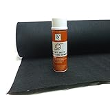 4ft x 15ft Black Speaker Box Carpet + Spray Adhesive