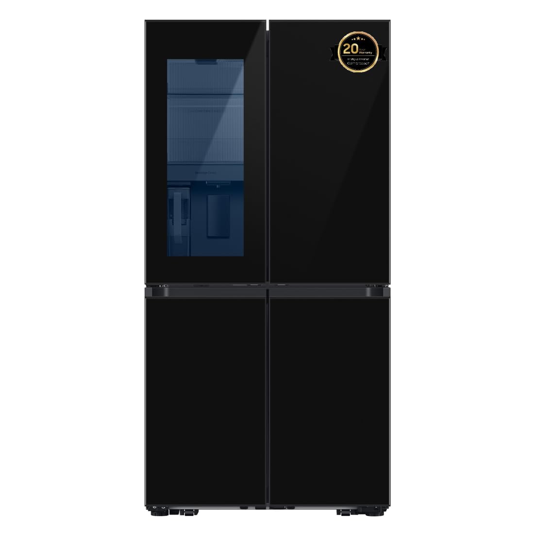 Samsung 650L Gross, 548L Net BESPOKE RF65DB975E22AE T Style French Door Refrigerator with See-thru Door (UAE version) Single