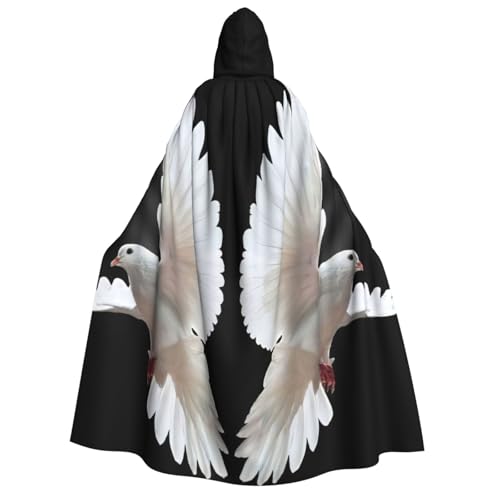 Cape à capuche colombe costume Halloween homme femme et déguisement Noël