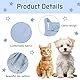 Tutu-Kleid für Hunde und Katzen, Sommer, Tüll, Slip-Spitzenkleid, niedlicher Welpe, Glitzerstern, Rock, Haustier-Partykleidung für kleine, mittelgroße Katzen, Hunde (Blau, Größe M)