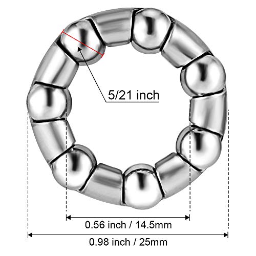 Jaceyon Bike Ball Bearing Retainer Replacement Mountain Bike Parts 5/21" X 7 Balls Repair Accessories For Bicycle Rear Wheel 4 Pcs #TOP1