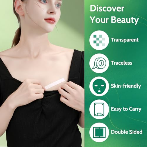 200-Strips Double Sided Tape for Fashion,Tape for Clothes,Clear Tape for All Skin Shades,Fabric Tape to Skin, Provides Strong All-Day Adhesion4