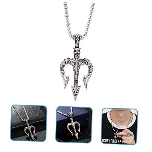 ifundom 2 Peças Colar Tridente Colar De Corrente Masculino Colares De Corrente Masculinos Joias Para