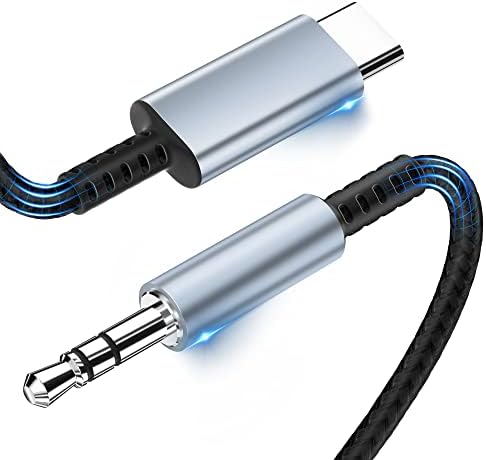 CKCN USB C to 3.5mm Audio Aux Jack Cable [1.2M], USB Type C to 3.5mm Headphone Stereo Cord Car Compatible with Samsung Galaxy S23 S22 S21 S20+ Ultra Note 20 10, i Pad Pro 2018, Google Pixel 4 5 XL