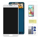Material: TFT Pantallas LCD para teléfonos móviles Reemplazo de Pantalla táctil LCD Asamblea digitalizador/Ajuste for Samsung A5 2016 Pantalla LCD A510 A510F A510M SM-A510F (Color : White No Frame)