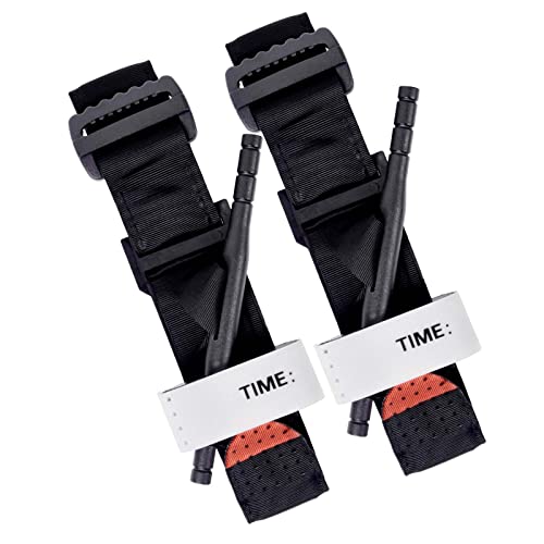 DQTYE 2pcs Tourniquet, Outdoor Tourniquet Tactical Strap Quick Release Buckle One-handed Operated For Sports Camping Sports Hiking