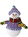 Bucilla Felt Applique 6 Piece Ornament Making Kit, Snow Much Fun, Perfect for DIY Arts and Crafts, 89492E