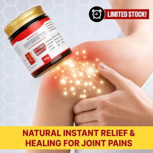 Image of (PACK 2 / 100gm) Japanese Formula Soothing Massage Gel for Joint & Muscle Pain Relief | Herbal Arnica & Mugwort Extract | Fast Absorbing Back, Neck, Knee & Leg Pain Relief Balm | Non-Greasy Muscle Gel (PACK 2 / 100gm)
