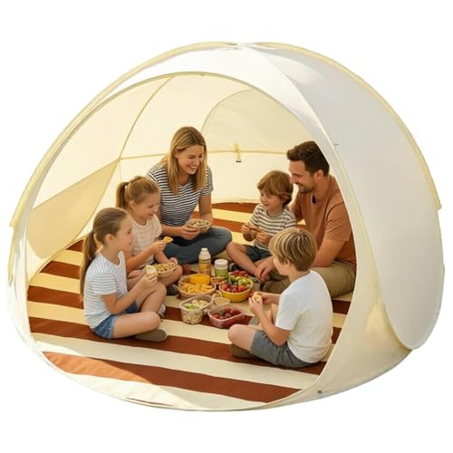 Pop Up Beach Tent for 3-4 Person with UPF 50+ UV Protection