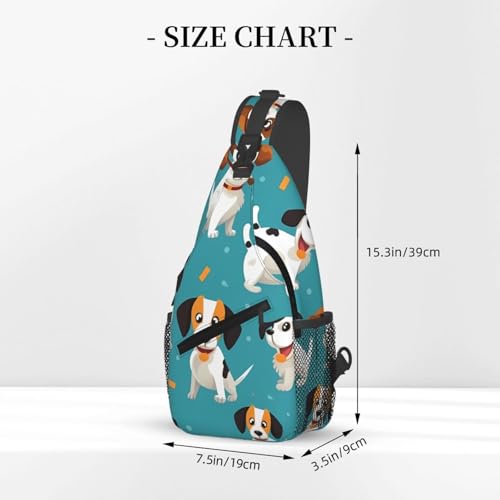 Bolso Cruzado Hombre Mochila Diagonal Con Estampado miniatura 3