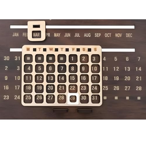 MILLOR Perpetual Wooden Desk Calendar - Image 3
