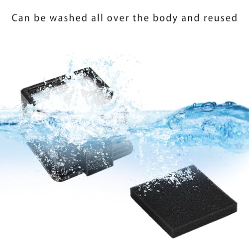 Image of 2Pcs F43 HEPA Filter and Foam Filters for Dirt Devil UD20005 UD20010 Cyclonic Quick Vac Upright Vacuums, 2PY1105000 1PY1106000 f43 Filter and Foam Filter