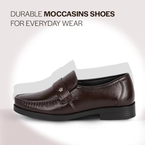 Image of FAUSTO Men Leather Formal Pull-On Shoes