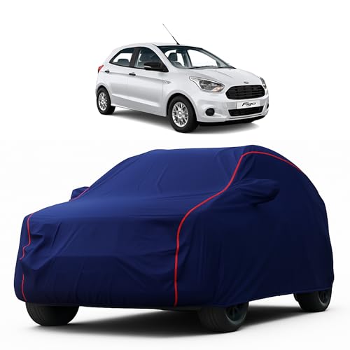 Image of Heavy-Duty Car Cover for Compatible with Ford Figo (2010 to 2025 All Models) Deluxe Car Protection Cover - Waterproof & UV-Resistant All-Season Exterior Protection