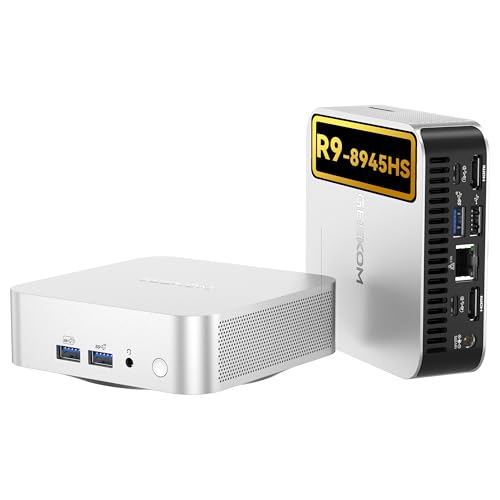 Preisvergleich Produktbild GEEKOM A8 [Die besten Office Mini-PCs] mit AMD Ryzen 9 8945HS, 32GB DDR5 & 2TB SSD, Windows 11 Pro / 6X USB / AMD Radeon 780M / IceBlast 2.0 Kühlsystem(selbstentwickelt) / AI / 8K 120Hz Quad-Display