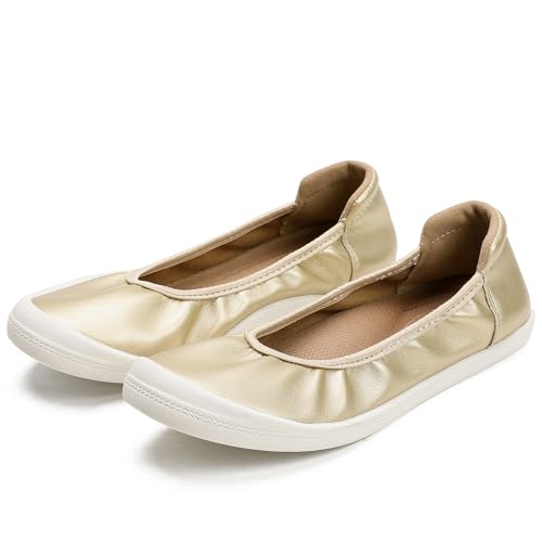 Slip On Sneakers Women Comfortable Casual Shoes for Women Women's Arch Support Gold Black Slip-On Sneakers2