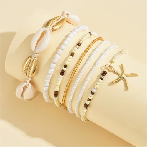 Handmade Summer String Bracelets for Women - Boho Braided Adjustable Beaded Waterproof Surfer Beach Bracelet Jewelry for Women Men4