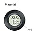 4 Pack Mini Digital Hygrometer Thermometer Gauge, Indoor Outdoor Temperature Humidity Meter for Greenhouse Humidors Incubators Reptile Terrarium Jars, Fahrenheit (℉) or Celsius(℃) (4)