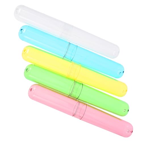 5 Pezzi Custodia Per Spazzolino Contenitore Per Da Viaggio Portaspazzolino Da Per Dentifricio plastica Portaoggetti Per Organizzatore Per