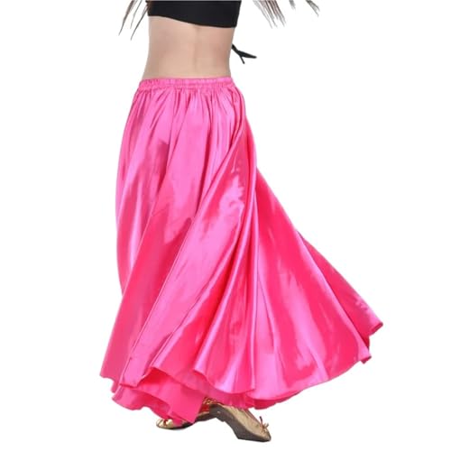Jupe de danse du ventre en satin multicolore ample pour vos cours - 5