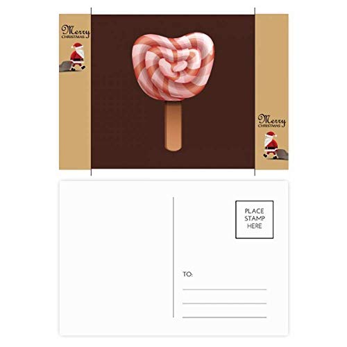 Cartes postales Père Noël Red Candy au coin du feu en famille
