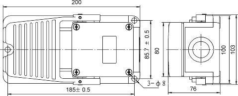 FS-5-20-F 20A Heavy Duty Foot Switch