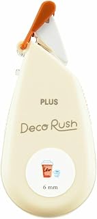 プラス デコレーションテープ デコラッシュ レギュラー 幅6mm×長さ4m カフェ DC-060-14