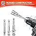BLACKROBOT 3-Piece Impact Socket Adapter Set, 1/4