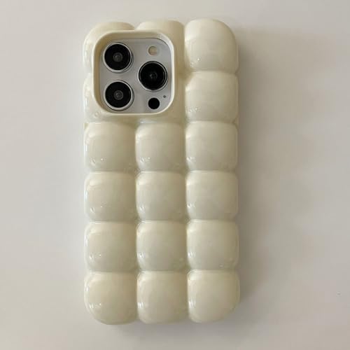 Coque bouffée 3D treillis pour iPhone 11 Pro Max idée cadeau tendance