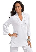 Algopix Similar Product 5 - Roamans Womens Plus Size Eyelet