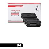  NOPAN-INK - Toner x4 - Q7553X (Noir x4) - Compatible pour HP LaserJet 1320 HP LaserJet 1320n HP LaserJet 1320nw HP LaserJet 1320tn